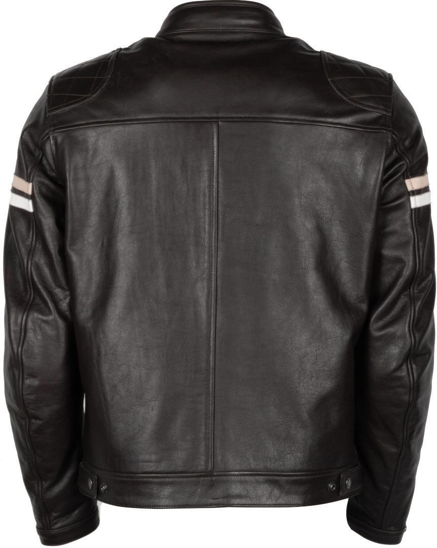 Helstons Chevy Buffalo Motorcycle Leather Jacket dark brown M Figure 8