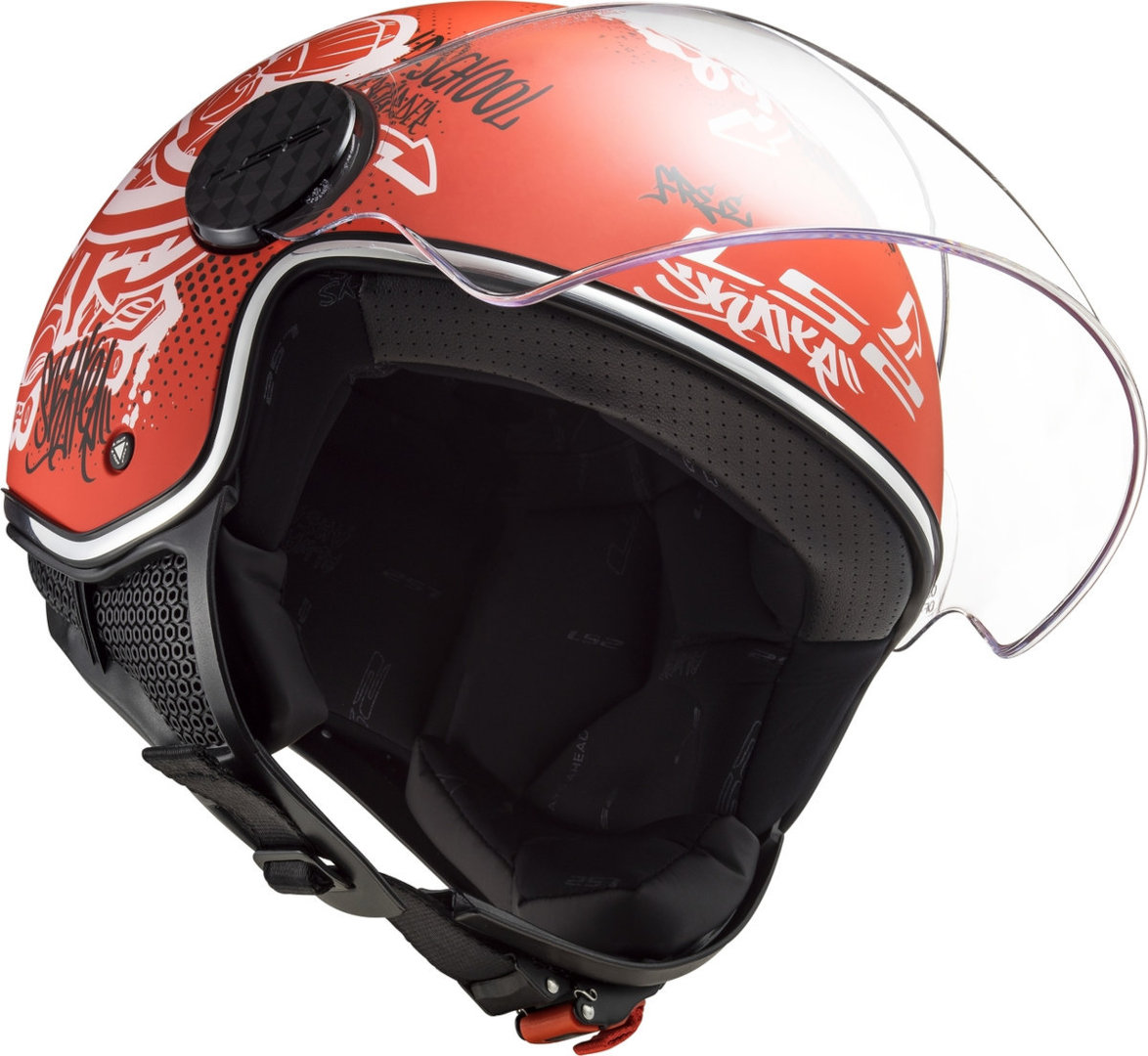 LS2 OF558 Sphere Lux Skater Jet Helmet red L Figure 3