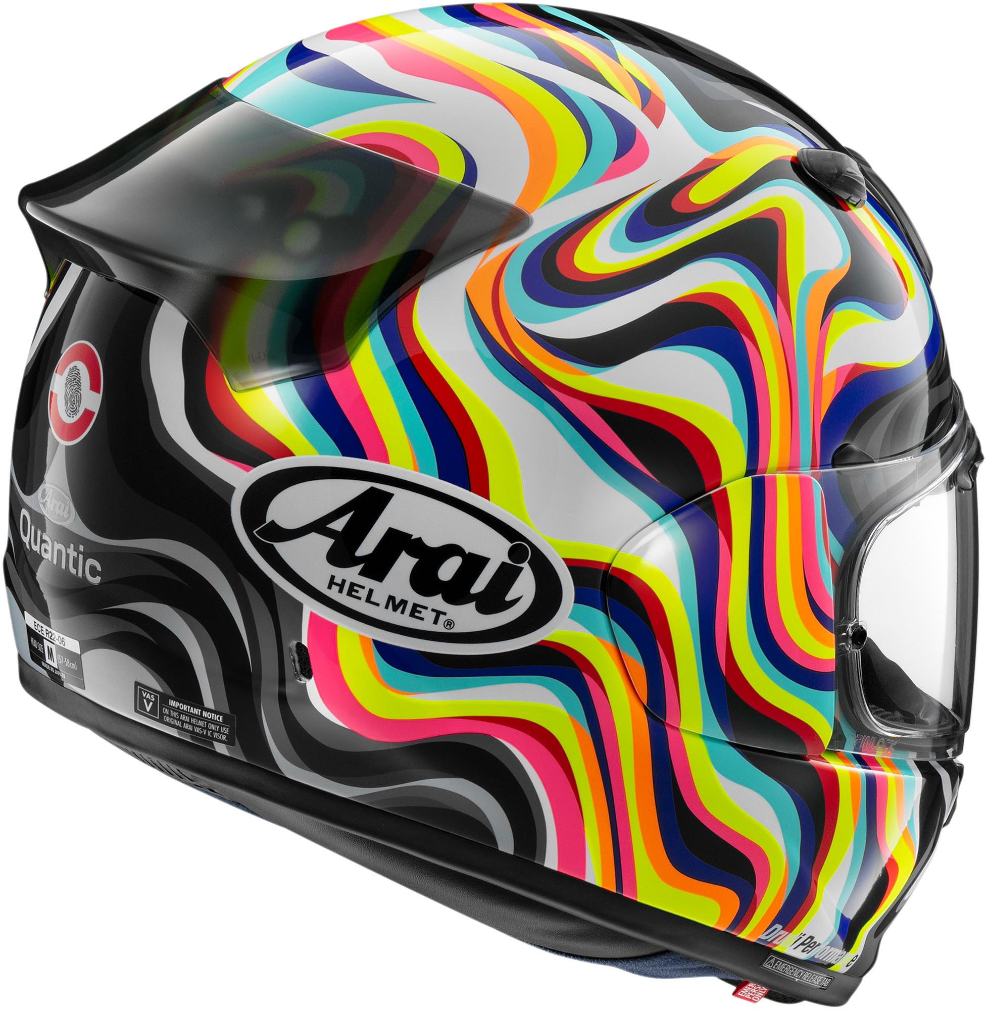 Arai Quantic Swirl Casco Bianco S (55/56) Figura 2