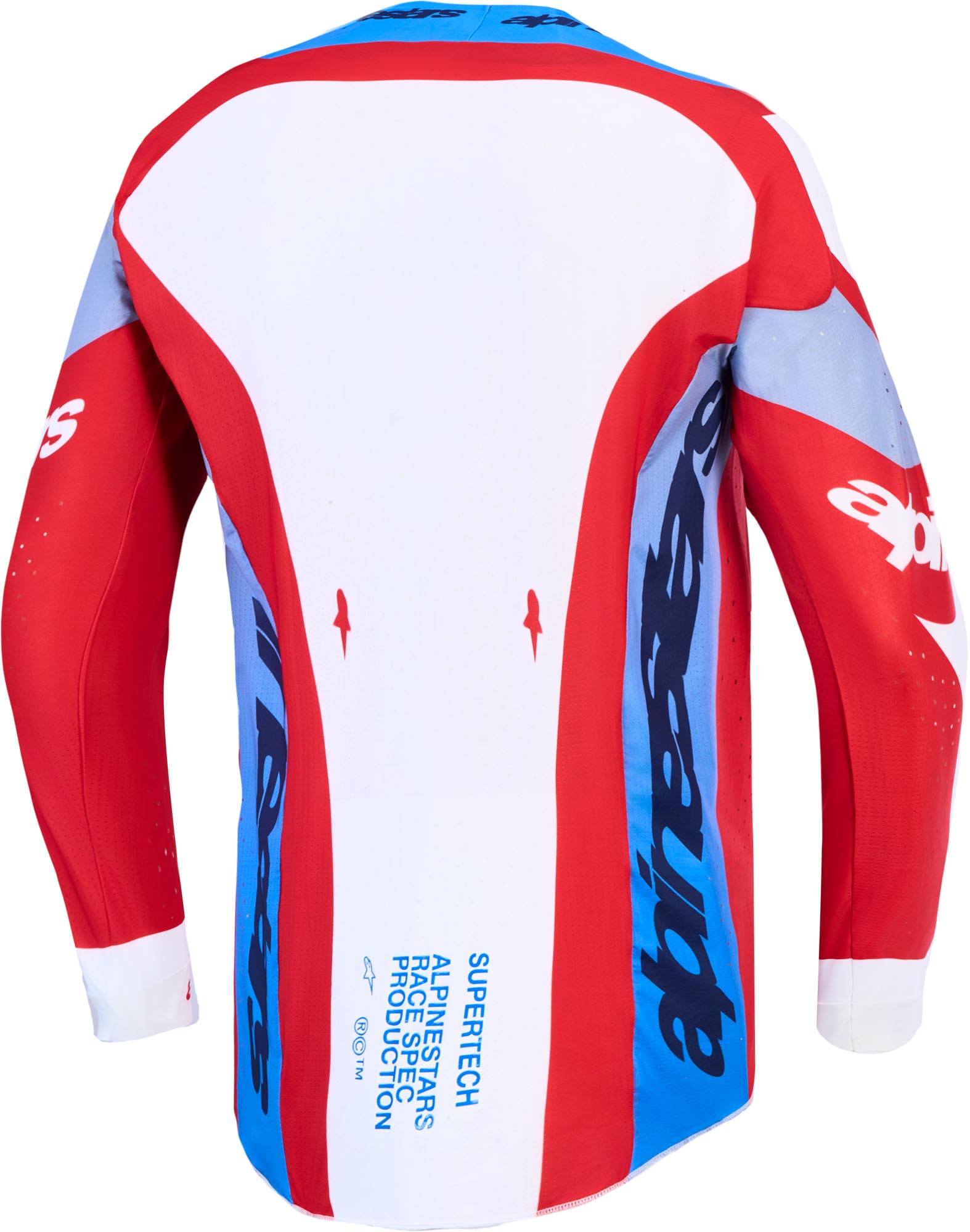 Alpinestars Supertech Dyna Maillot Motocross Rouge/Blanc/Bleu M Figure 2