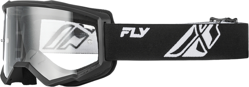 FLY Racing Focus Goggle Svart/Vit - Klar Lins Figur 2
