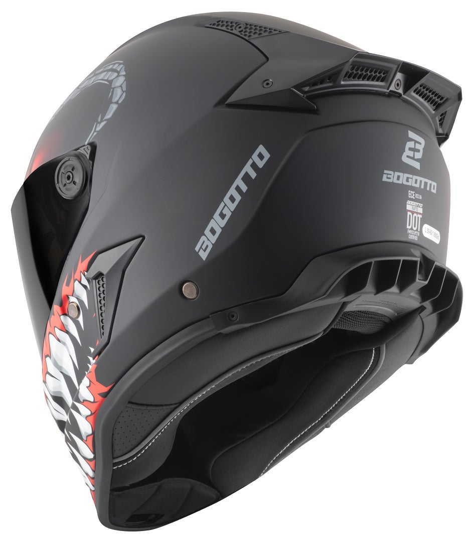 Bogotto Rapto Reptile Helmet black/red matt M Figure 6