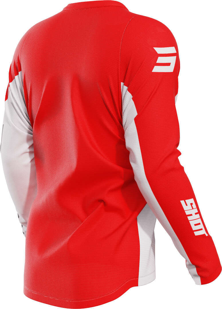 Shot Devo Star Motorcross Jersey rood/wit 3XL Figuur 2