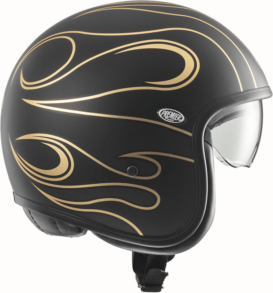 Premier Vintage FR Chromed BM Capacete a jato preto/dourado L (59/60) Figura 3