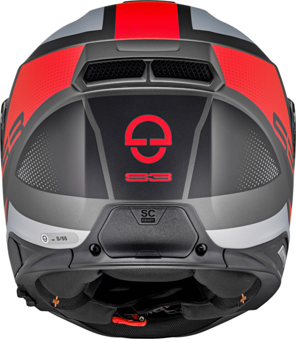 Schuberth S3 Daytona Helm anthrazit/rot L (58/59) Abbildung 4