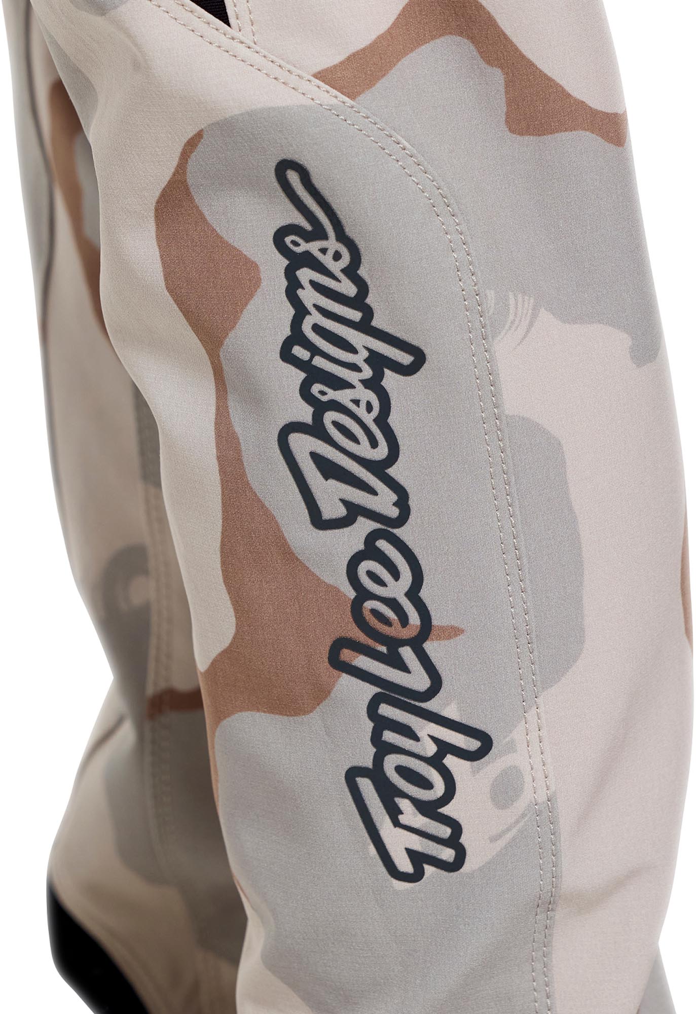 Side view of Troy Lee Designs Lilium Pro Flow Camo Ladies Bicycle Pants