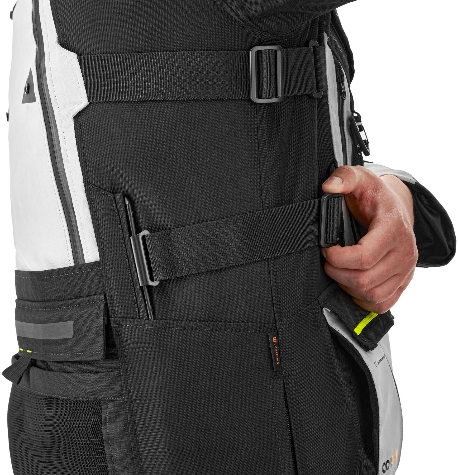 SHIMA Tracker Giacca tessile da motocicletta bianco/grigio/giallo S Figura 9