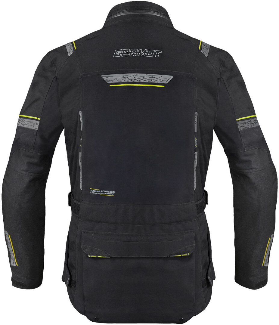 Germot Amaruq Jachetă textilă impermeabilă pentru motociclete negru/galben-neon L Figura 3
