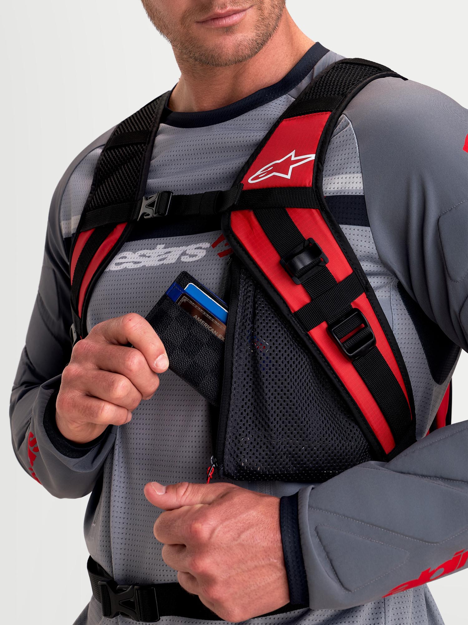 Alpinestars AT-9 Motorradrucksack schwarz/rot Abbildung 9