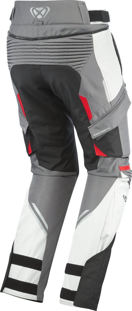 Ixon Midgard Wasserdichte Motorrad Textilhose schwarz/grau/rot 3XL Abbildung 2