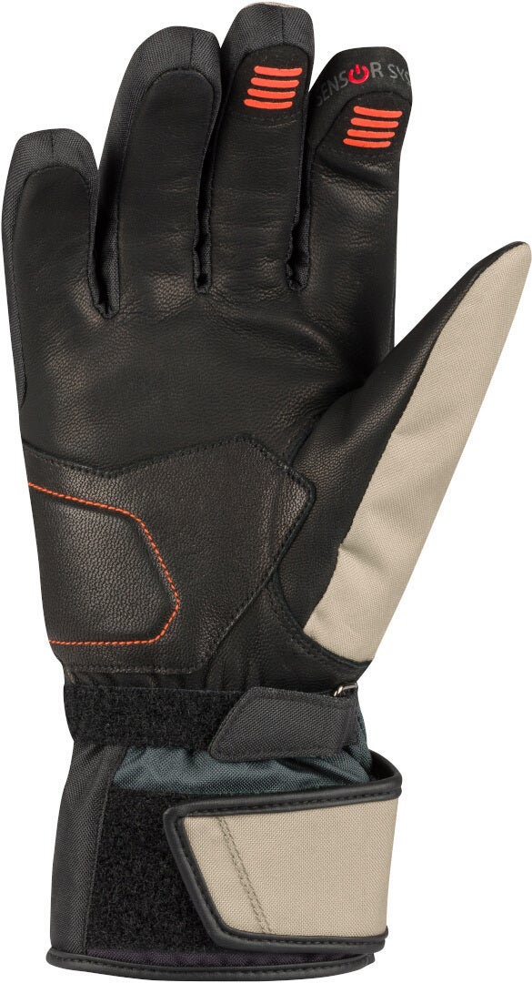 Bering Siberia vandtætte damer motorcykelhandsker Beige/grå XL Figur 2