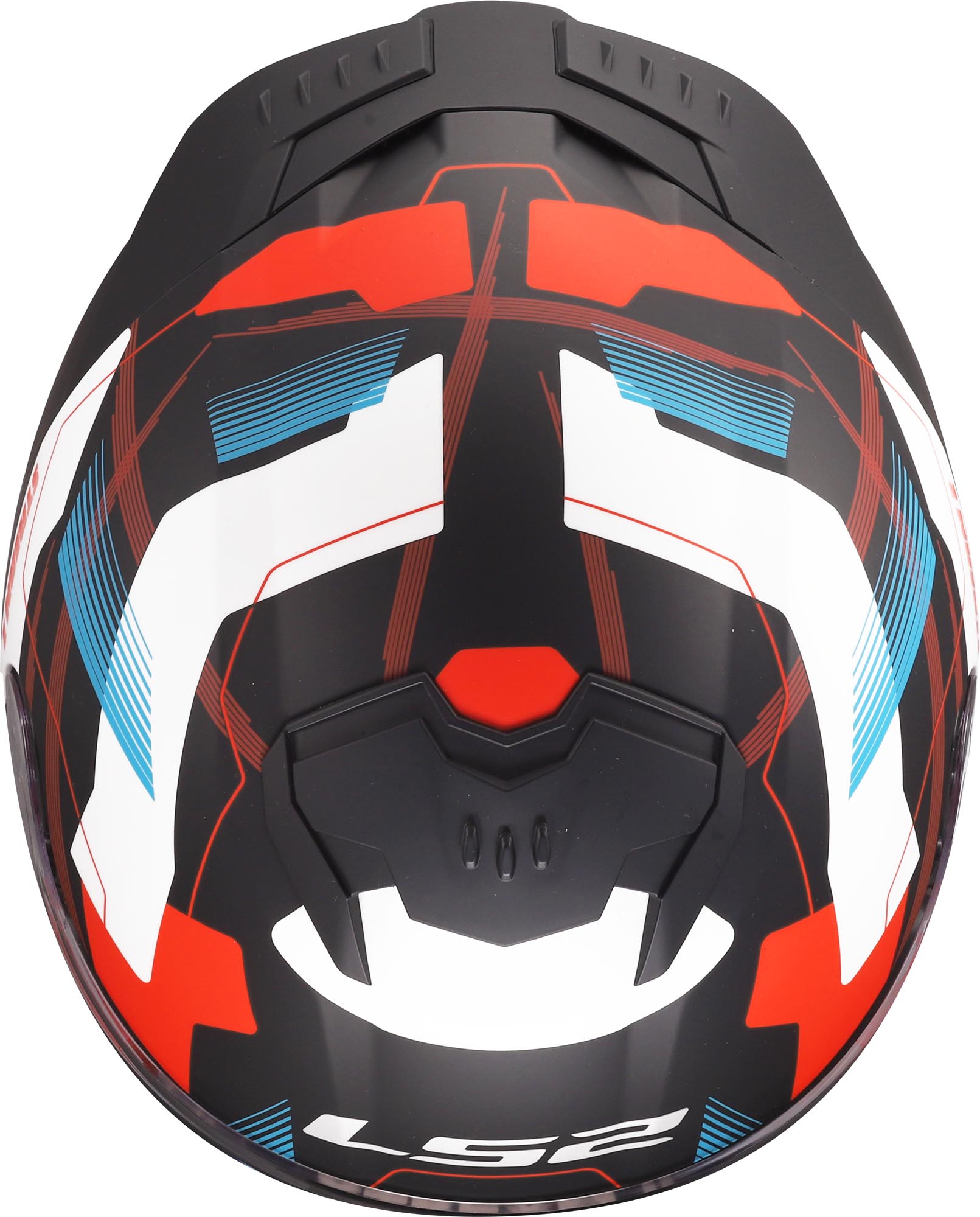 LS2 FF808 Stream II Mika Helm wit/blauw/rood S (55/56) Figuur 8