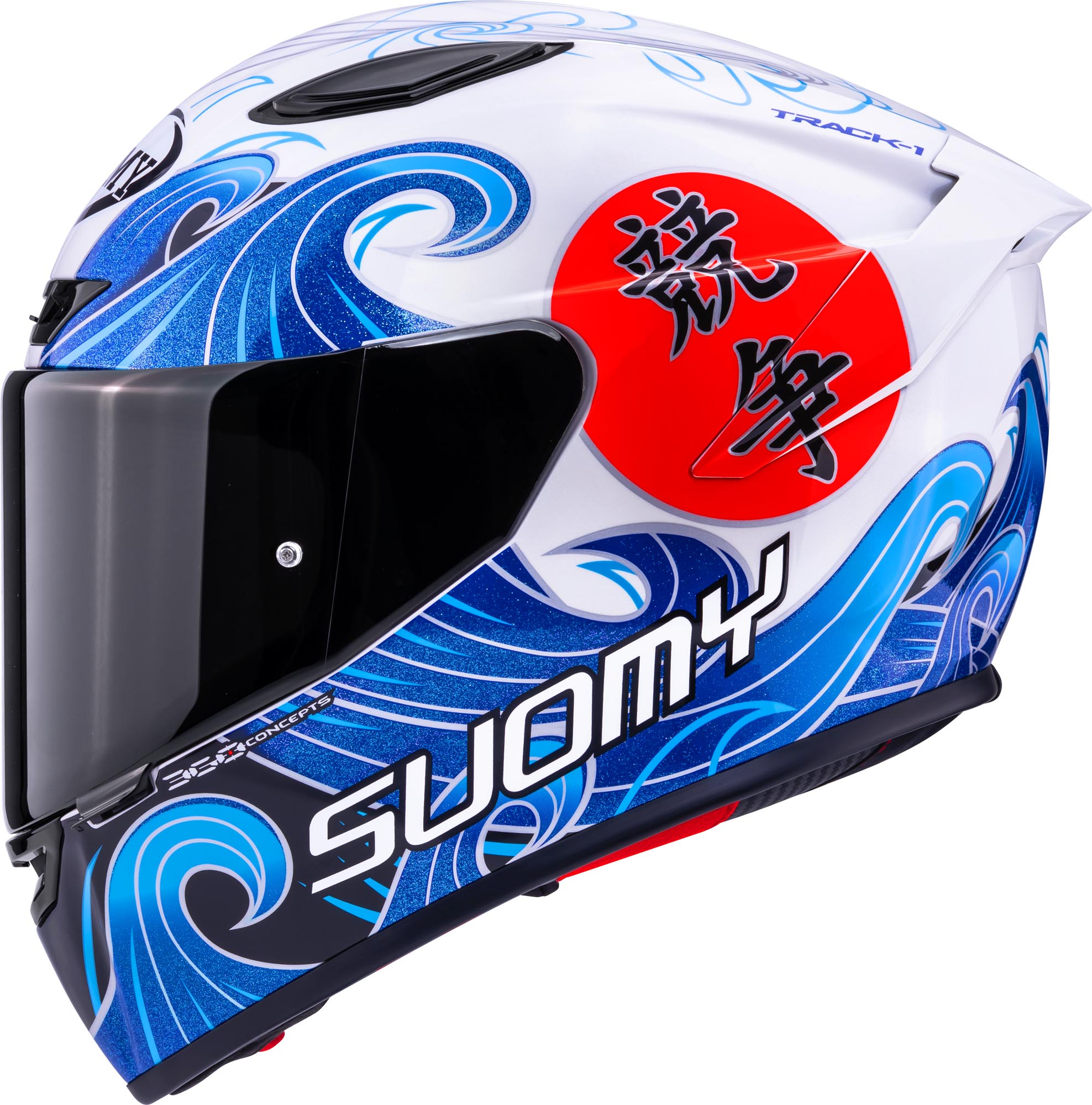 Suomy Track-1 Waves Elmetto bianco/blu M (57/58) Figura 2