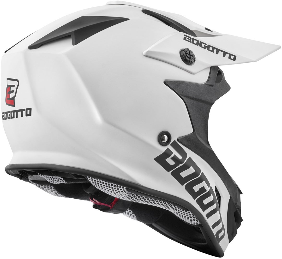 Bogotto V328 Glasfiber Motocross Hjelm hvid S Figur 2