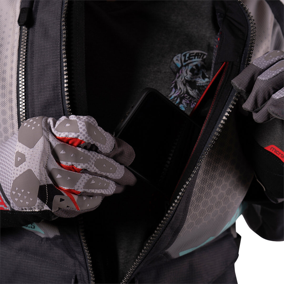 Leatt ADV Flowtour 5.5 Damen Motorrad Textiljacke dunkelgrau/hellgrau 3XL Abbildung 5