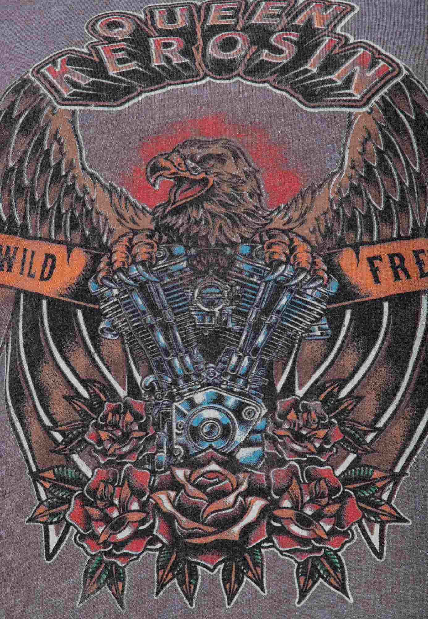 Queen Kerosin Ride Into The Wild Tricou pentru femei Gri S Figura 5
