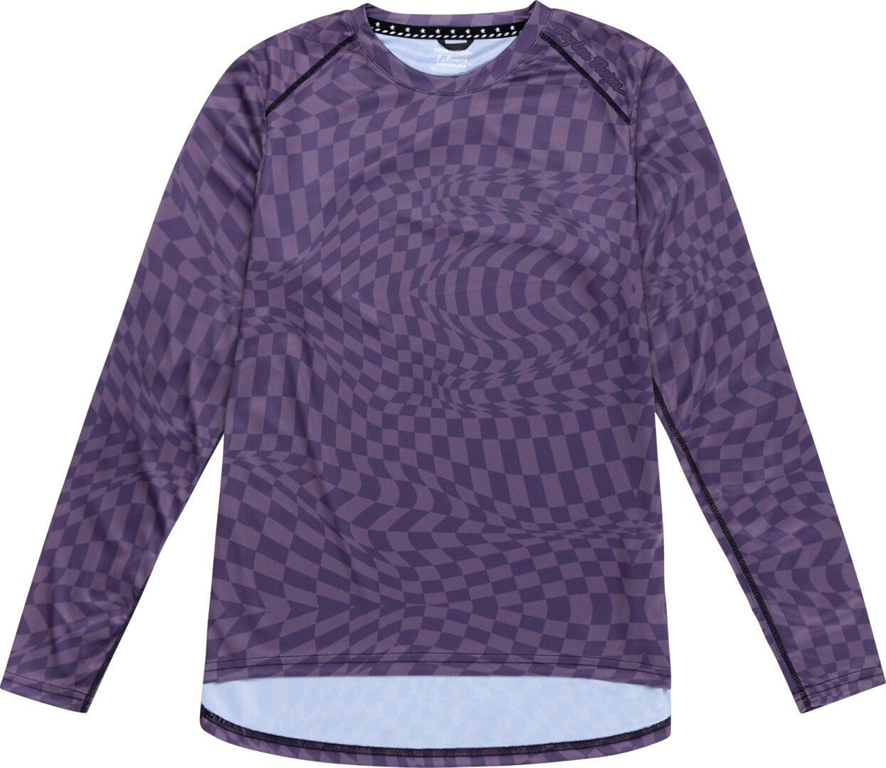 Troy Lee Designs Lilium LS Twisted Checkers Ladies Bicycle Jersey purple M Figure 1