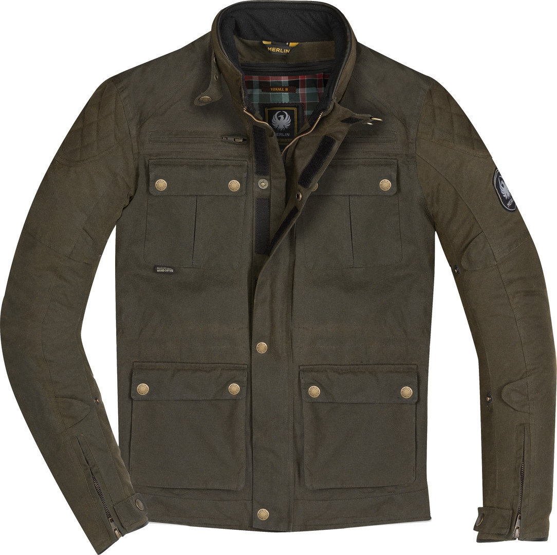 Merlin Yoxall II Motorcycle Waxed Jacket olive L Figure 1