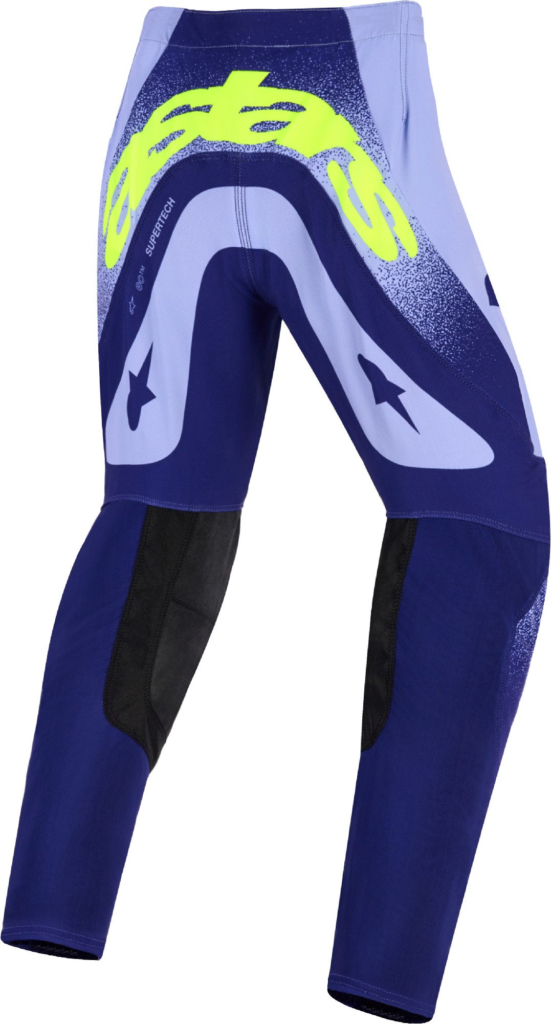 Alpinestars Supertech Scenz Pantaloni de motocross pentru copii mov/galben neon 26 Figura 2