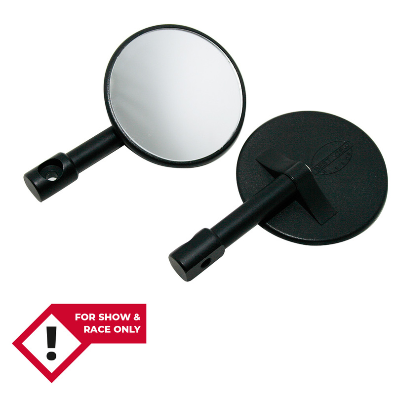 HIGHSIDER smart Bar End Mirror Svart Rund (Par) Figur 2