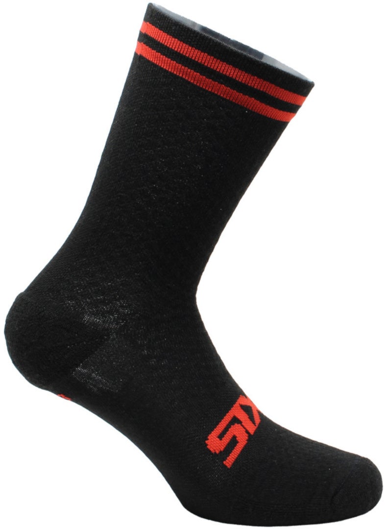 SIXS Merinos Meias preto/vermelho 40-43 Figura 1