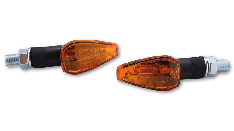 HIGHSIDER Smart Peak Lampindikator Kropp Svart / Lins Orange (Par), Fram och Bak Figur 4