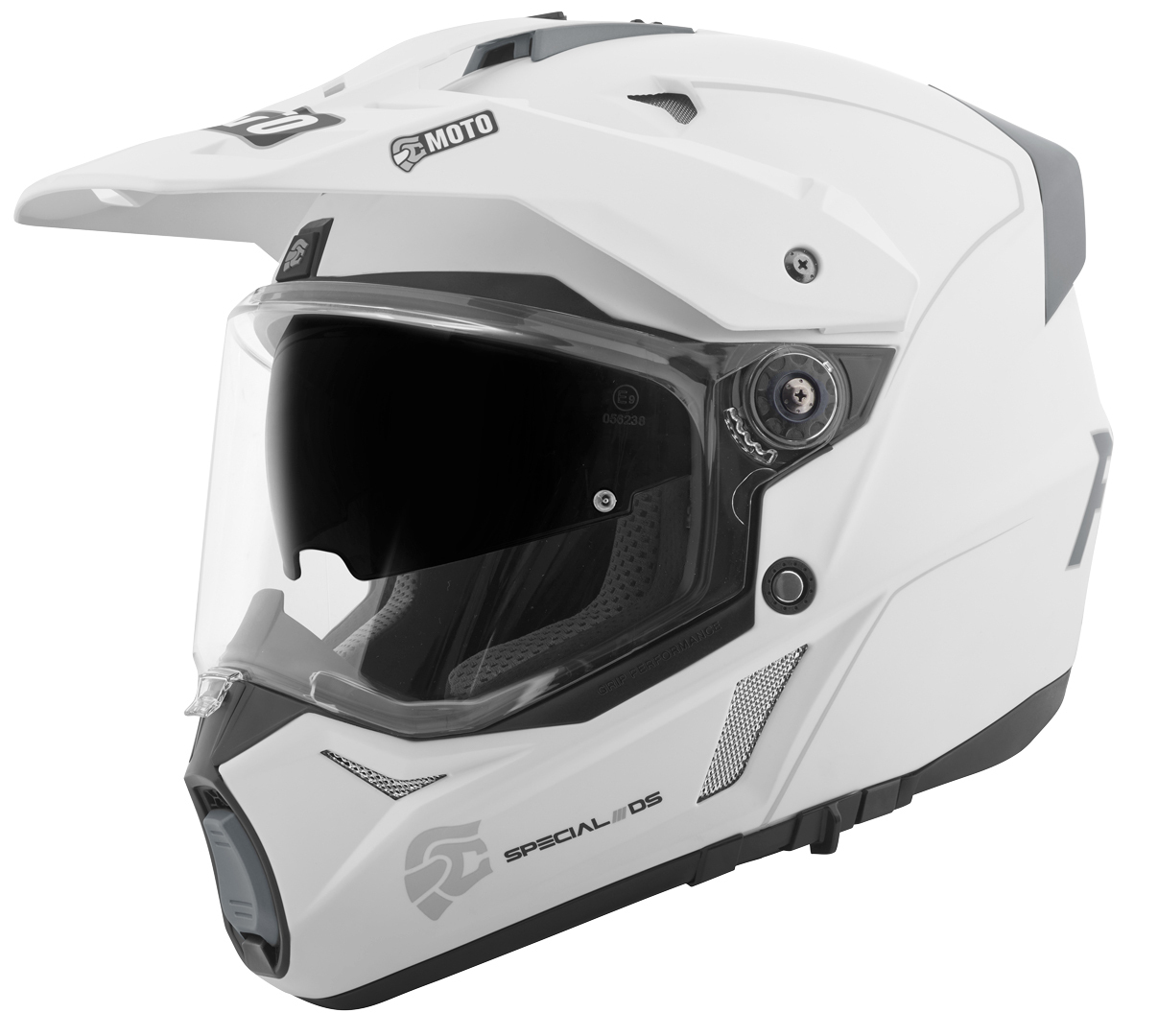 FC-Moto Merkur Pro Straight Cască Enduro Alb mat M Figura 1