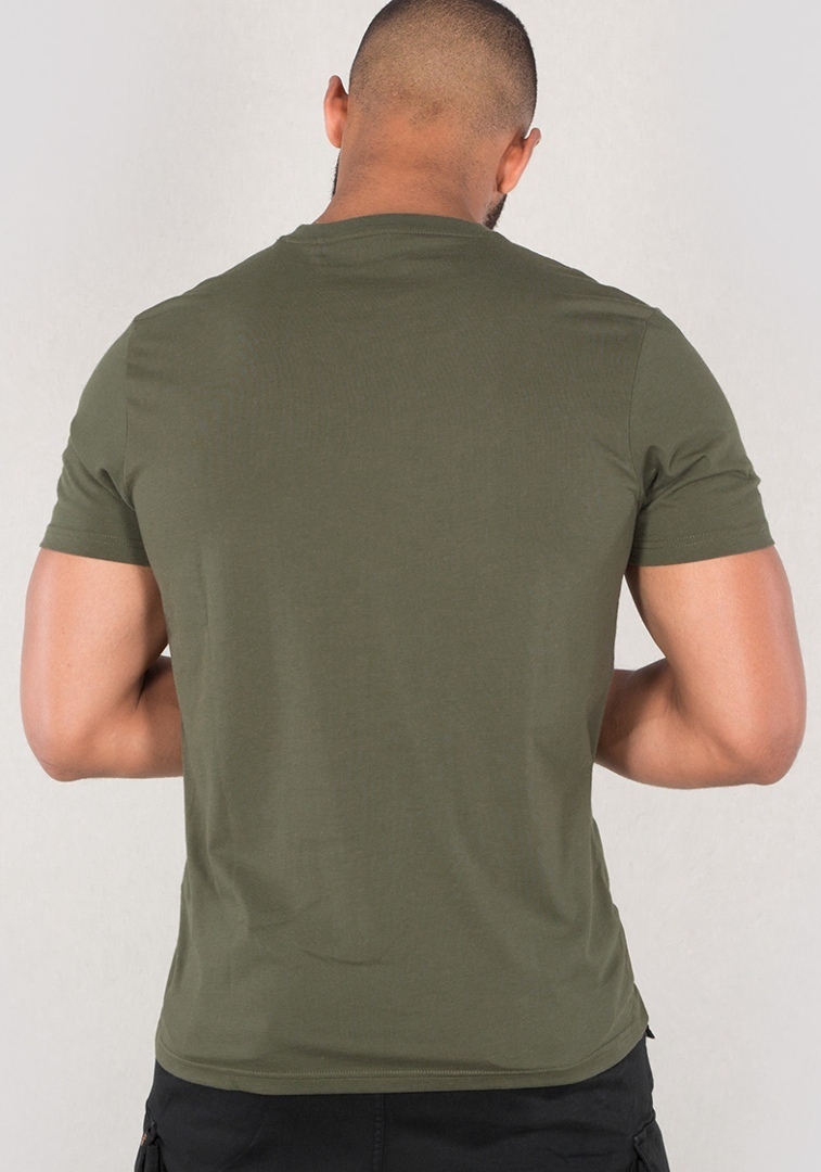 Alpha Industries Basic T Small Logo T-Shirt oliv S Abbildung 2