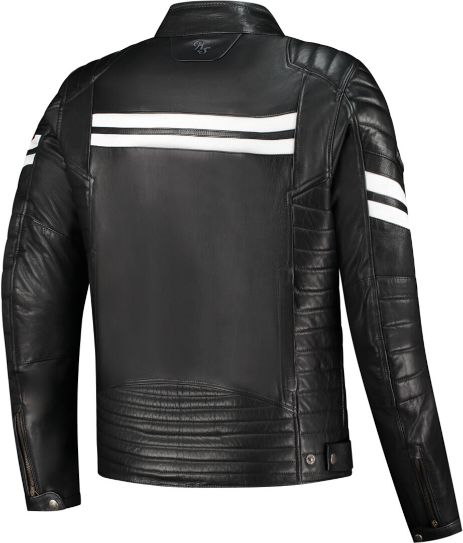 Rusty Stitches Steve Motocyklová kožená bunda černobílá 4XL Obrázek 2