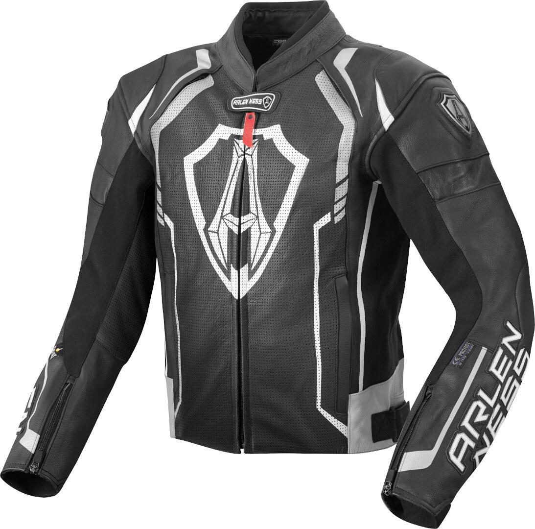 Arlen Ness Track Jachetă de piele de motocicletă Articolul principal Figura 1