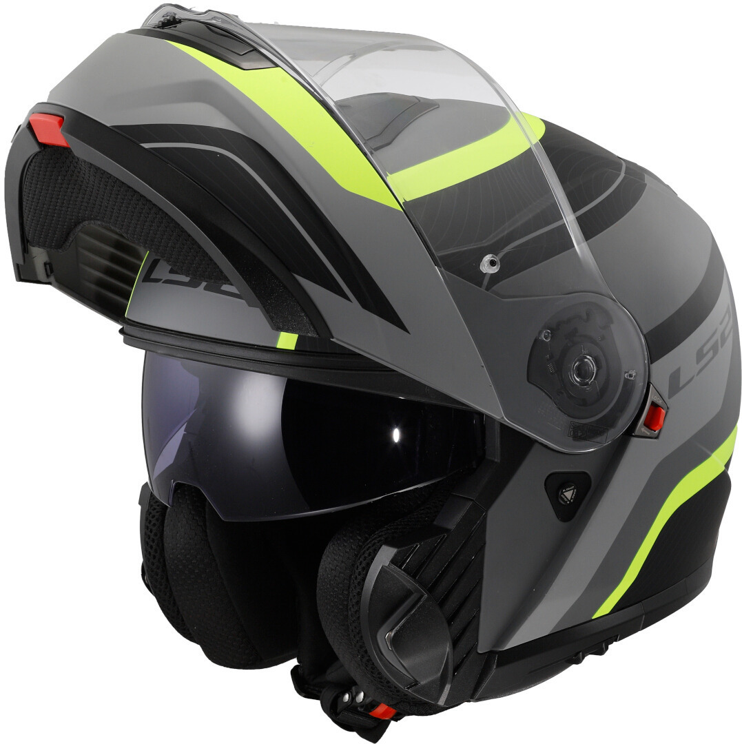 LS2 FF908 Strobe II Monza Cască Negru mat/gri/galben-neon XS (53/54) Figura 8
