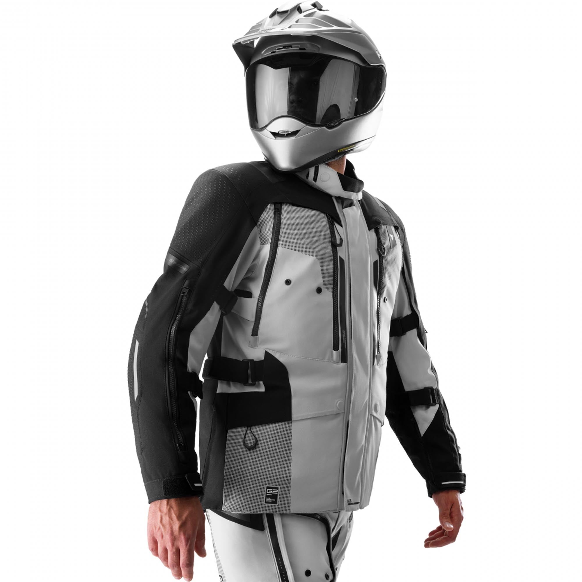 SHIMA Hero 3.0 Motorsykkel tekstiljakke grå/svart XXL Figur 6