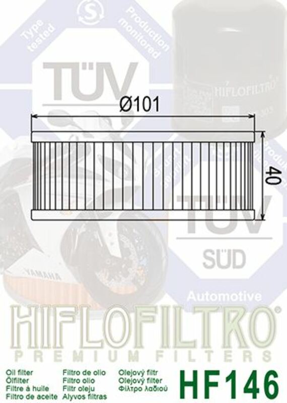 Hiflofiltro Oljefilter - HF146 Figur 4