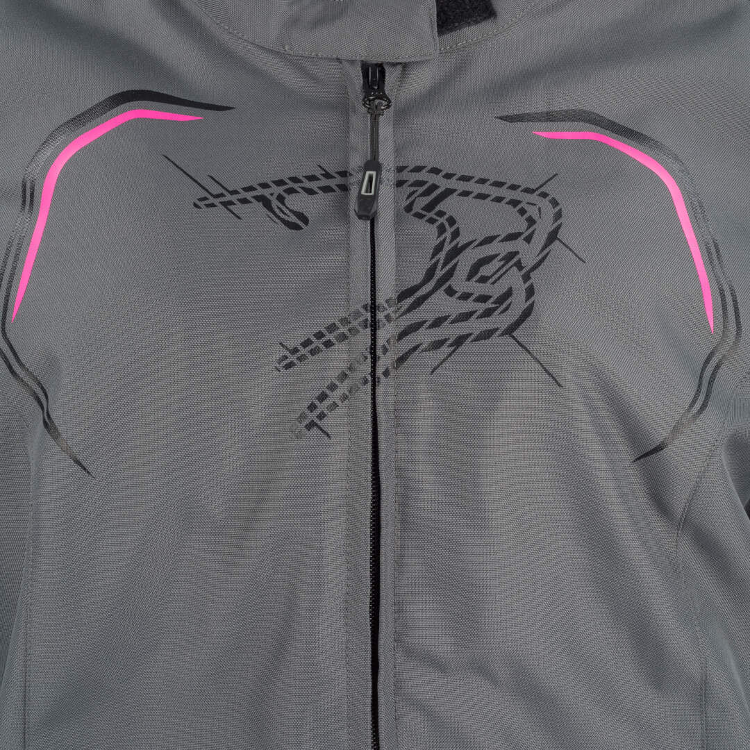 Bering Dundy Queen Size veste textile de moto pour dames imperméable à l’eau gris/rose W-48 Figure 3