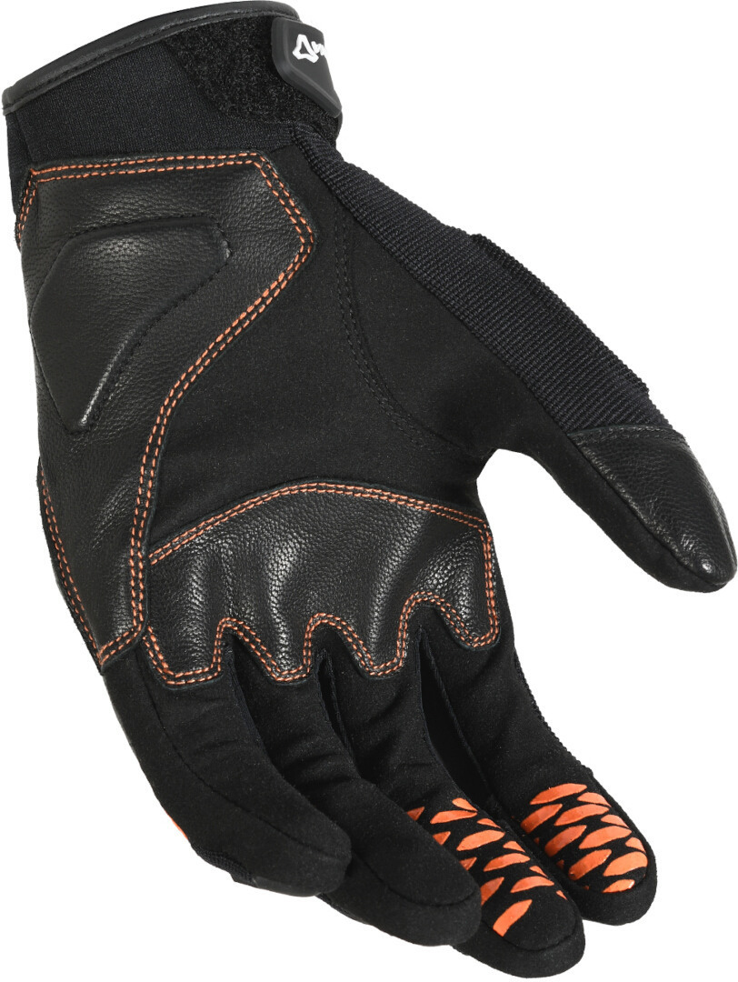 Macna Rime perforierte Motorrad Handschuhe schwarz/orange M Abbildung 2