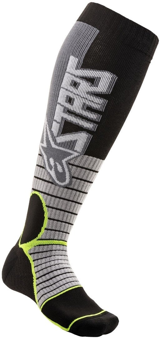 Alpinestars MX Pro Motocross Socken schwarz/grau M Abbildung 1