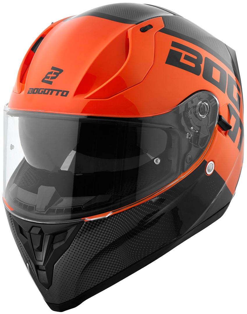 Bogotto V128 BG-X Hjelm sort/orange S Figur 2