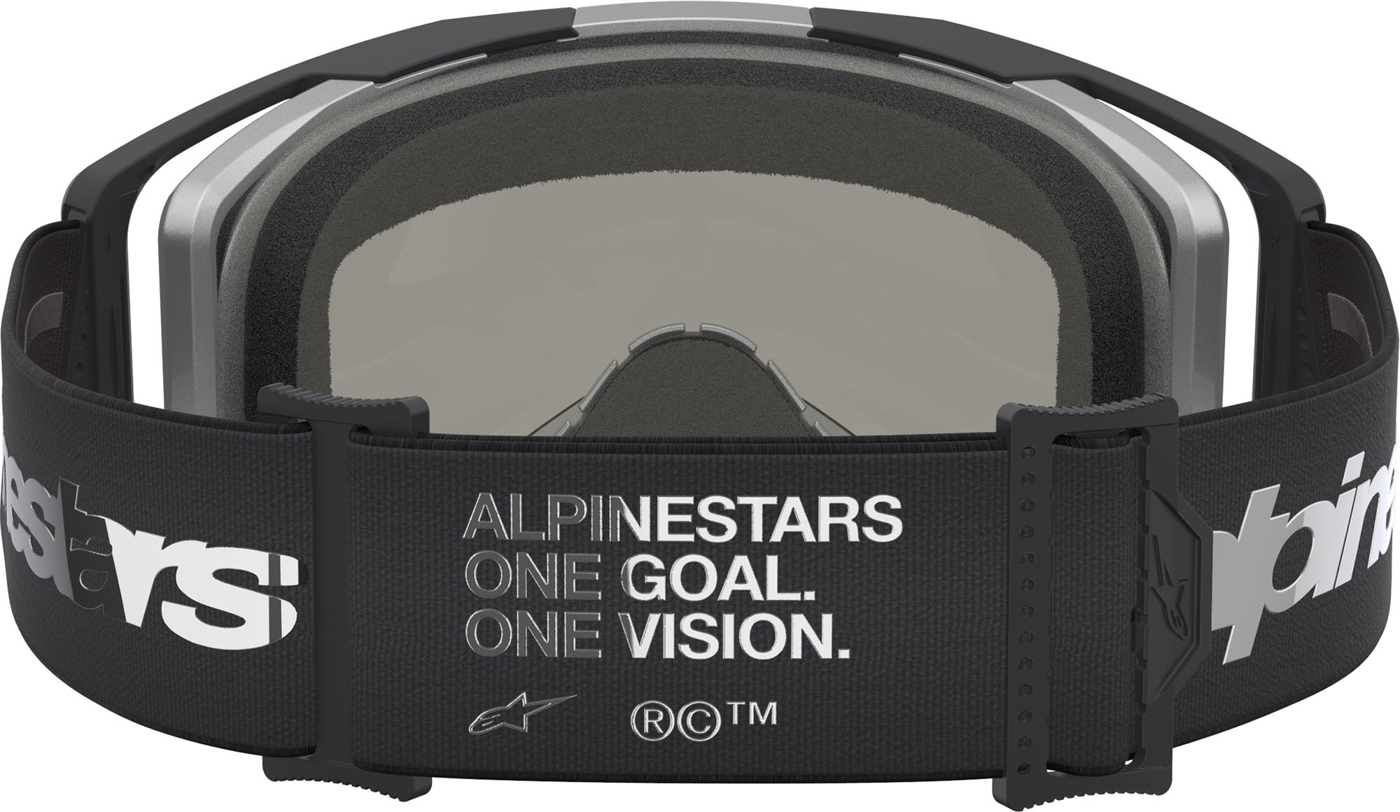 Alpinestars Vision 8 Amber Mirror Motocross Goggles black/silver Figure 2