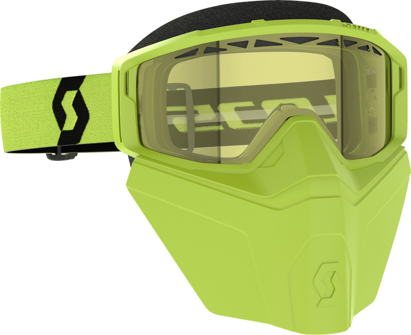 Scott Primal Safari Facemask Ochelari de zăpadă galben/negru Figura 1
