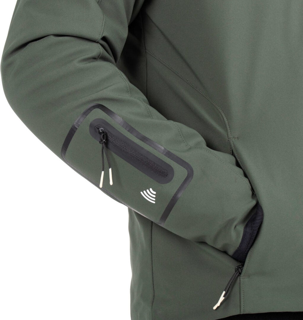 Knox Dual Pro 3in1 veste textile de moto imperméable Vert L Figure 5