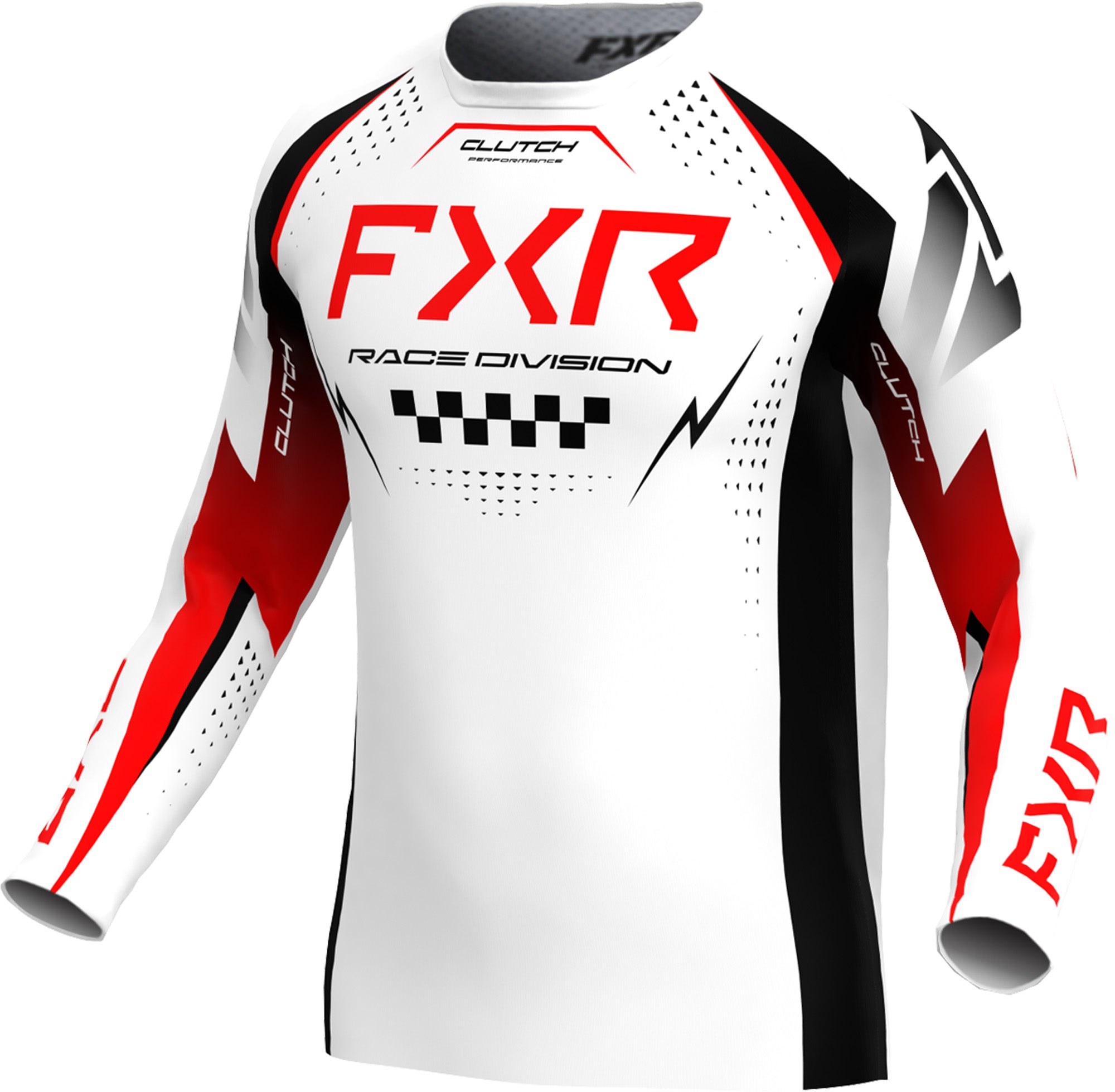 FXR Clutch Pro Maglia da motocross bianco/rosso/nero 2XL Figura 1