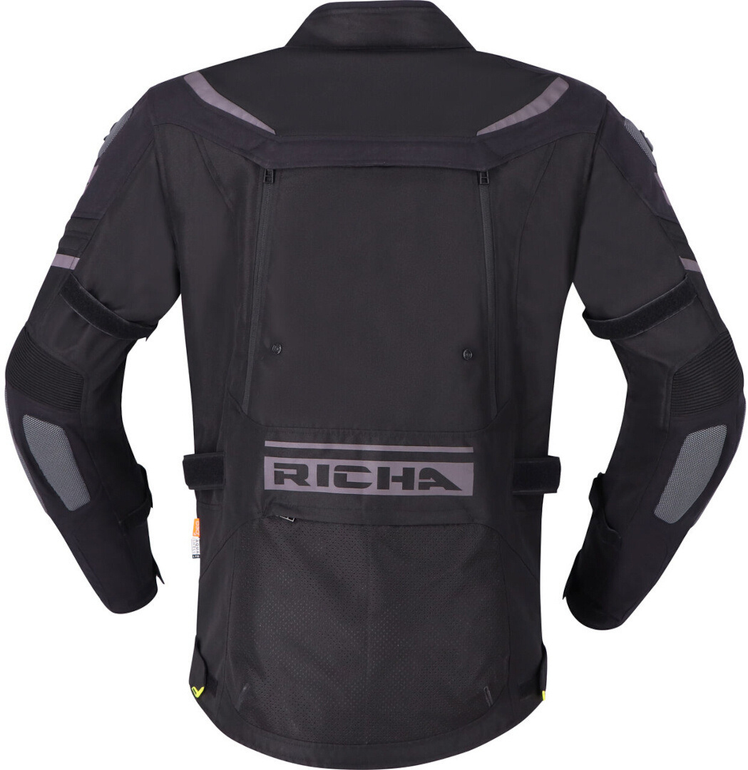Richa Infinity 2 Adventure waterproof Motorcycle Textile Jacket black/grey 6XL Figure 3
