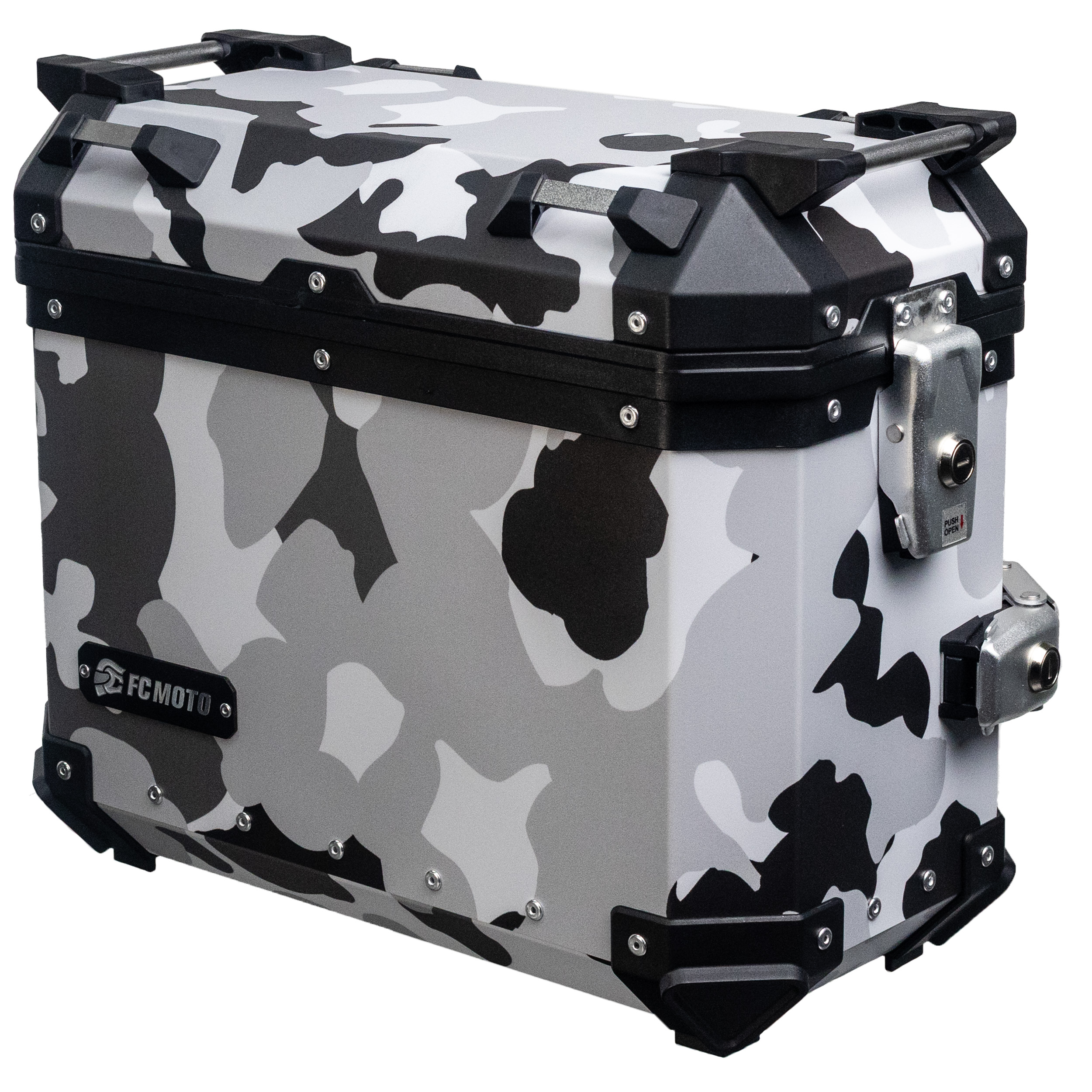 FC-Moto Terreno EVO Camo 28 L Alu Cutia laterală Camuflaj alb Legături Figura 1