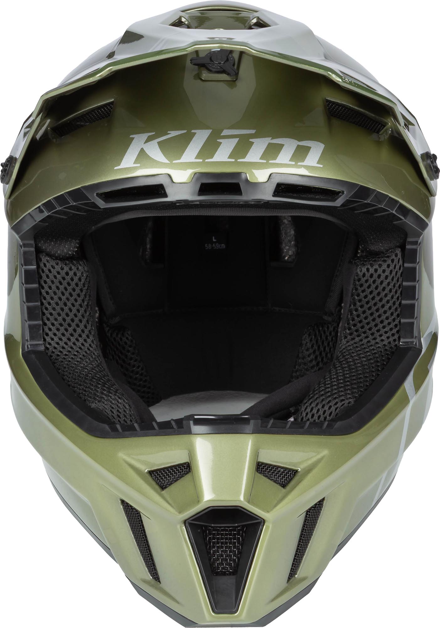 Klim F3 Carbon Pro Шлем для мотокросса тёмно-зелёный/светло-зелёный XS (52) Рисунок 8