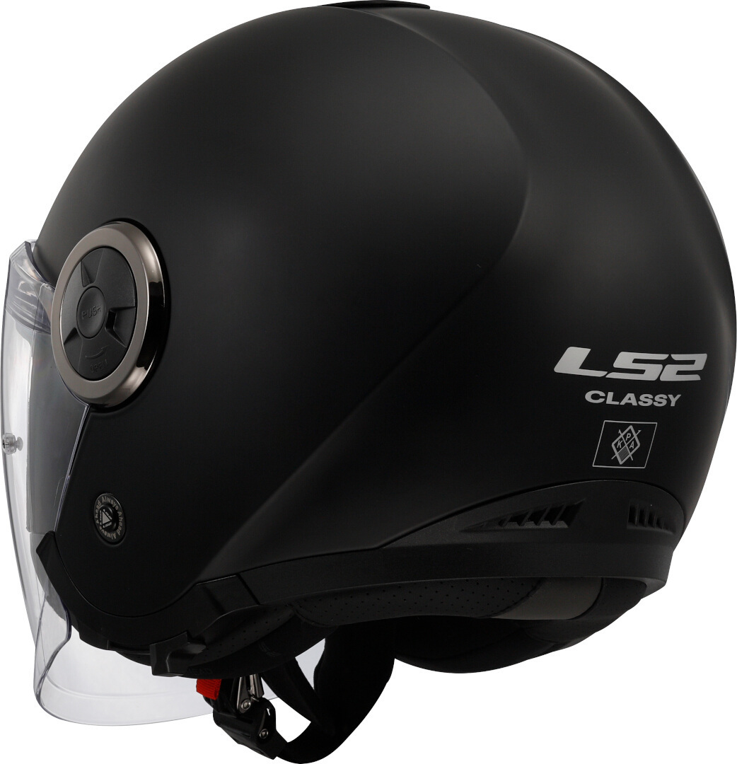 LS2 OF620 Classy Solid Casco Jet nero opaco S (55/56) Figura 3