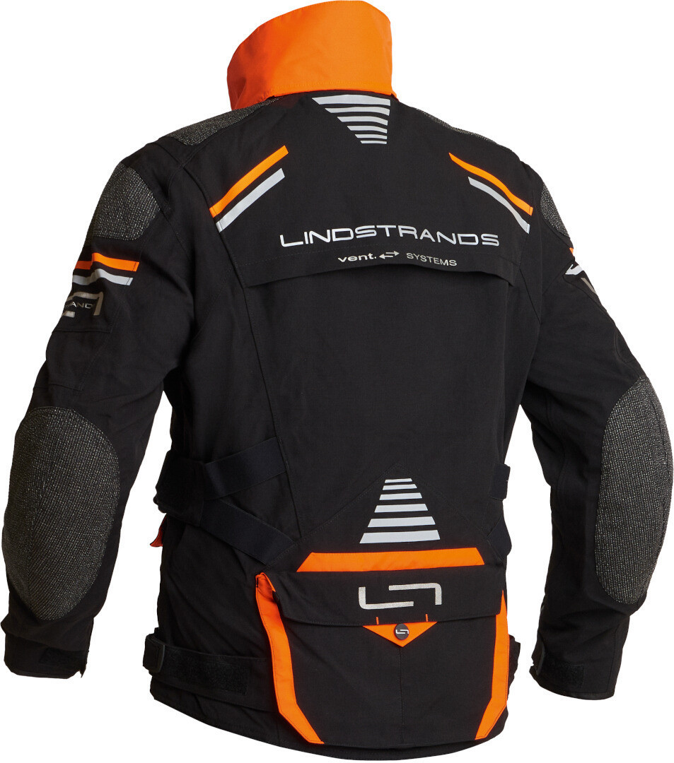Lindstrands Sunne waterproof Motorcycle Textile Jacket black/orange 60 Figure 4