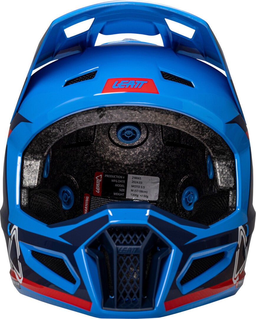 Leatt 3.5 Angled Casco da motocross con occhiali blu/rosso L (59/60) Figura 2