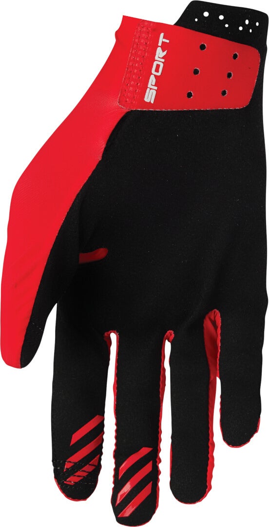 Thor Sportmode Iconic Motocross handsker rød/sort S Figur 3