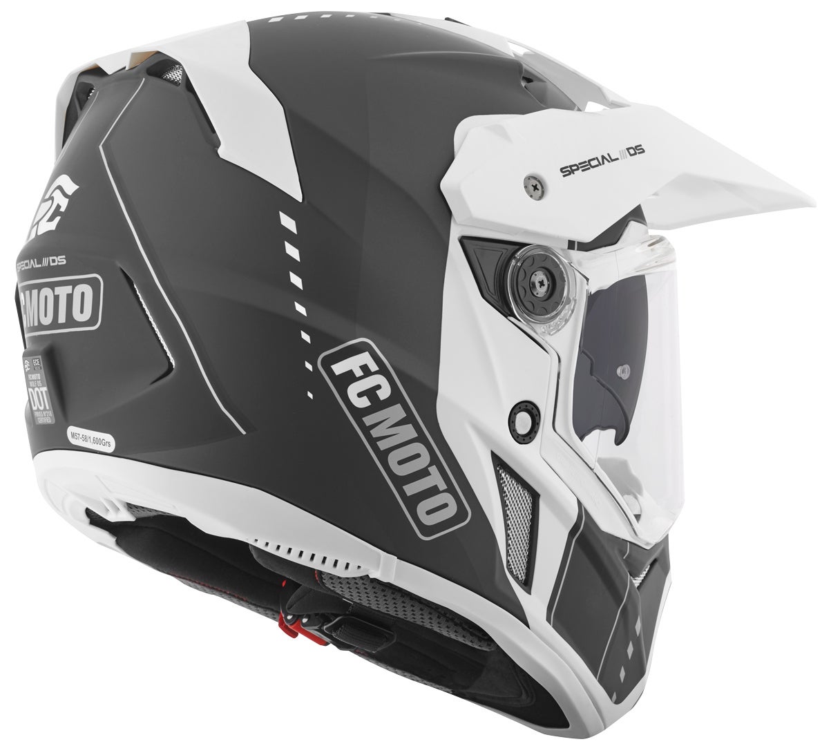 FC-Moto Merkur Pro Air Casco Enduro Bianco/nero M Figura 9