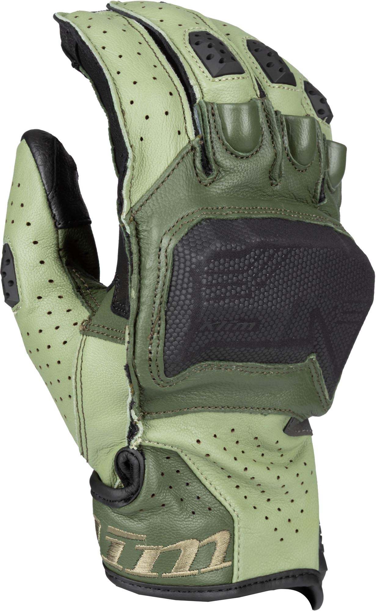 Klim Badlands Aero Pro Short 2026 Mănuși de motocicletă perforate măsliniu/verde XS Figura 1